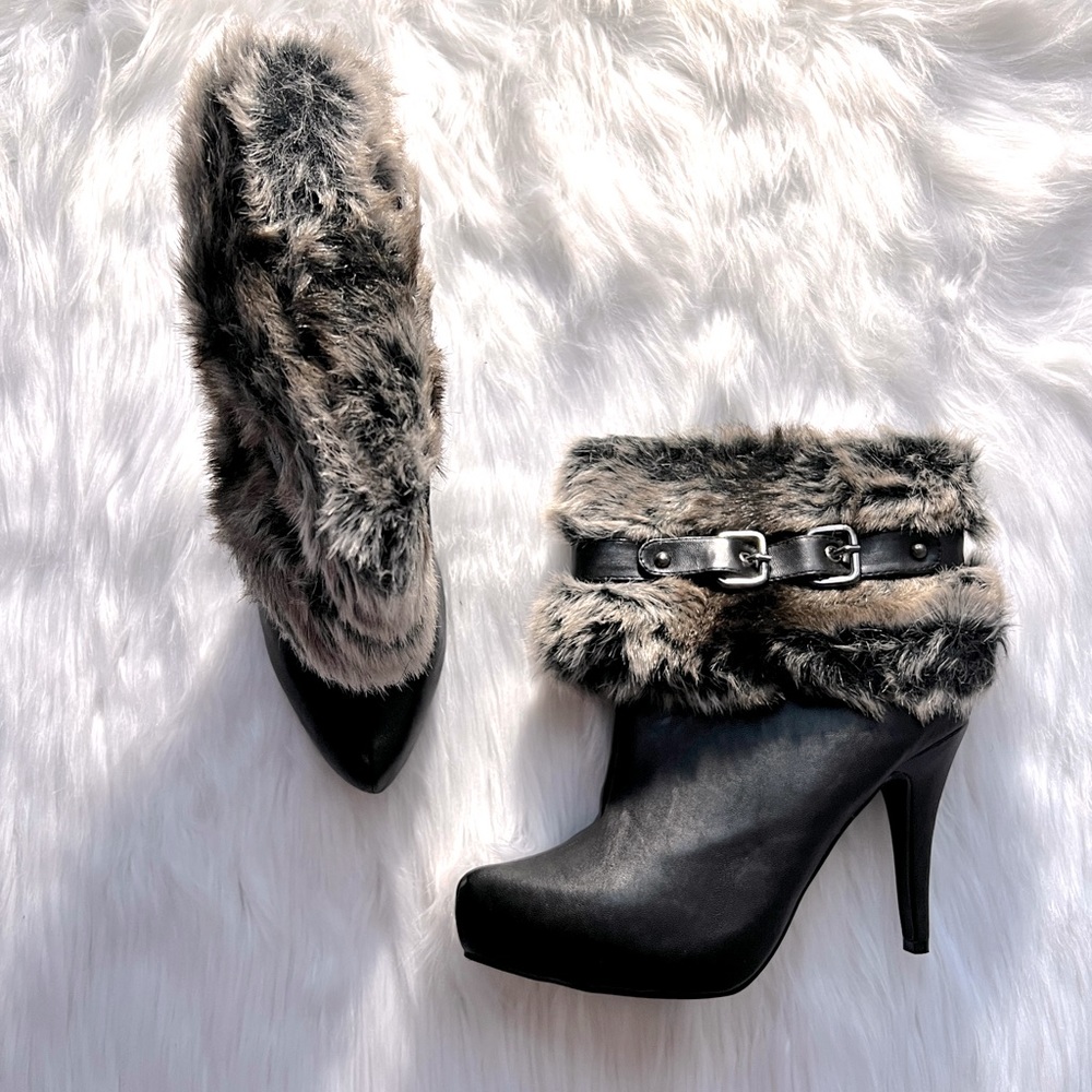 Genuine Fur Leather Boots 🍁
